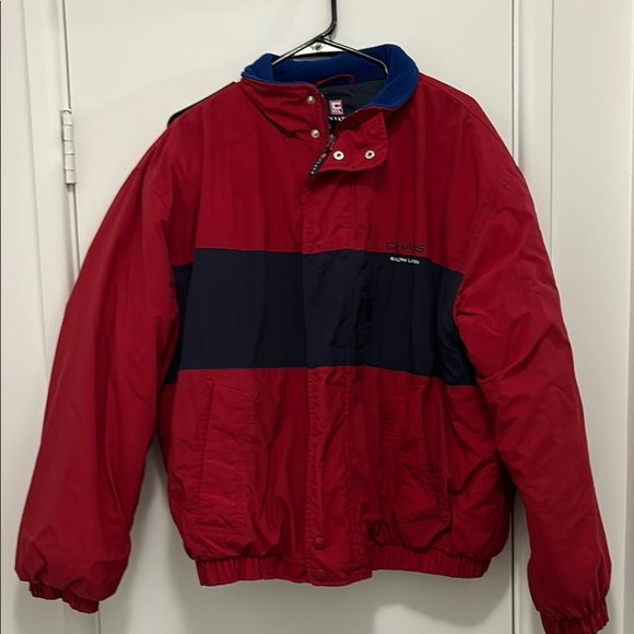 Chaps Ralph Lauren Red and Blue Jacket - Picture 1 of 3